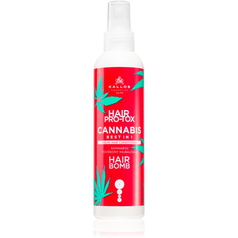 Kallos Hair Pro-Tox Cannabis Leave-in spraybalsam Med hampolja 200 ml female