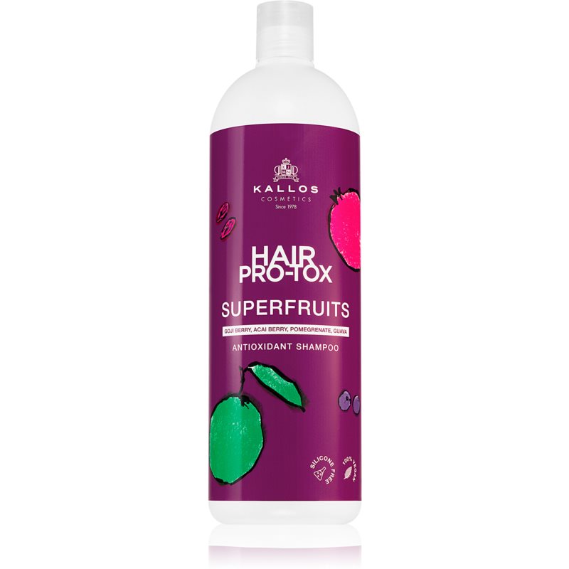Kallos Hair Pro-Tox Superfruits hair shampoo with antioxidant effect 1000 ml
