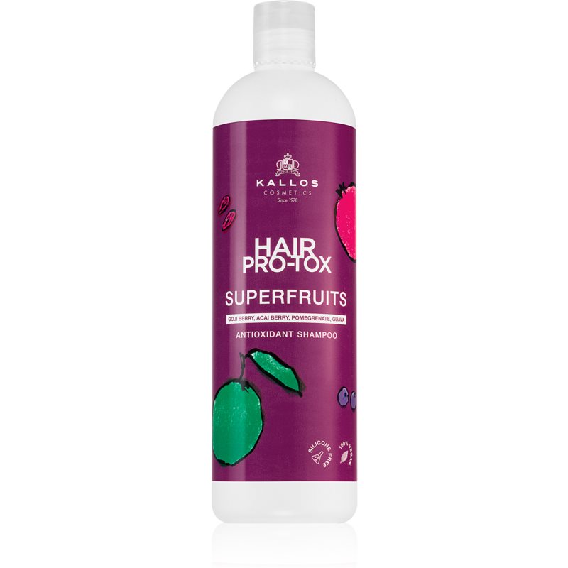 Kallos Hair Pro-Tox Superfruits шампунь для волосся з антиоксидантною дією 500 мл