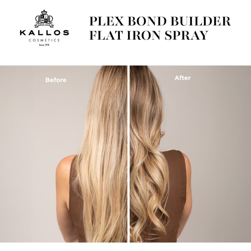 Kallos Plex Flat Iron Spray termoochranný sprej pro úpravu žehličkou a kulmou pro poškozené, chemicky ošetřené vlasy 200 ml (obrázek 5)