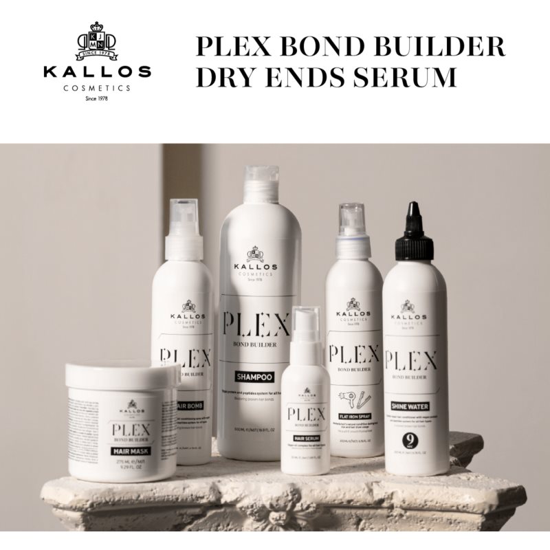 Kallos Plex Dry Ends Serum hydratační a vyživující sérum na suché konečky vlasů 50 ml (obrázek 5)