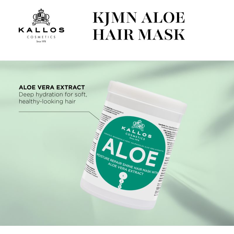 Kallos KJMN Professional Aloe hydratačná maska s aloe vera 275 ml (obrázok 3)