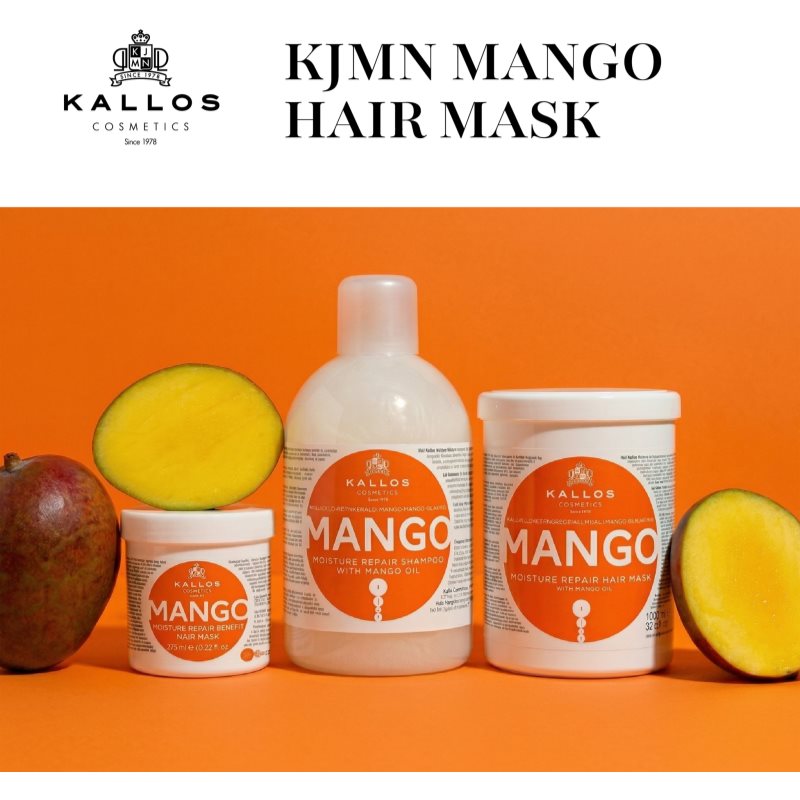Kallos KJMN Professional Mango posilujúca maska s mangovým olejom 275 ml (obrázok 5)