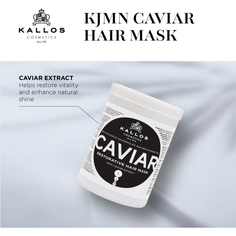 Kallos KJMN Professional Caviar obnovujúca maska s kaviárom 275 ml (obrázok 3)