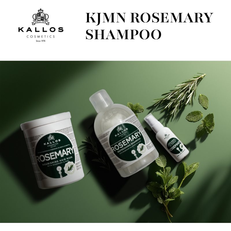 Kallos KJMN Professional Rosemary čistiaci šampón 1000 ml (obrázok 6)