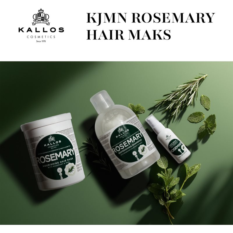Kallos KJMN Professional Rosemary maska na vlasy 1000 ml (obrázok 6)