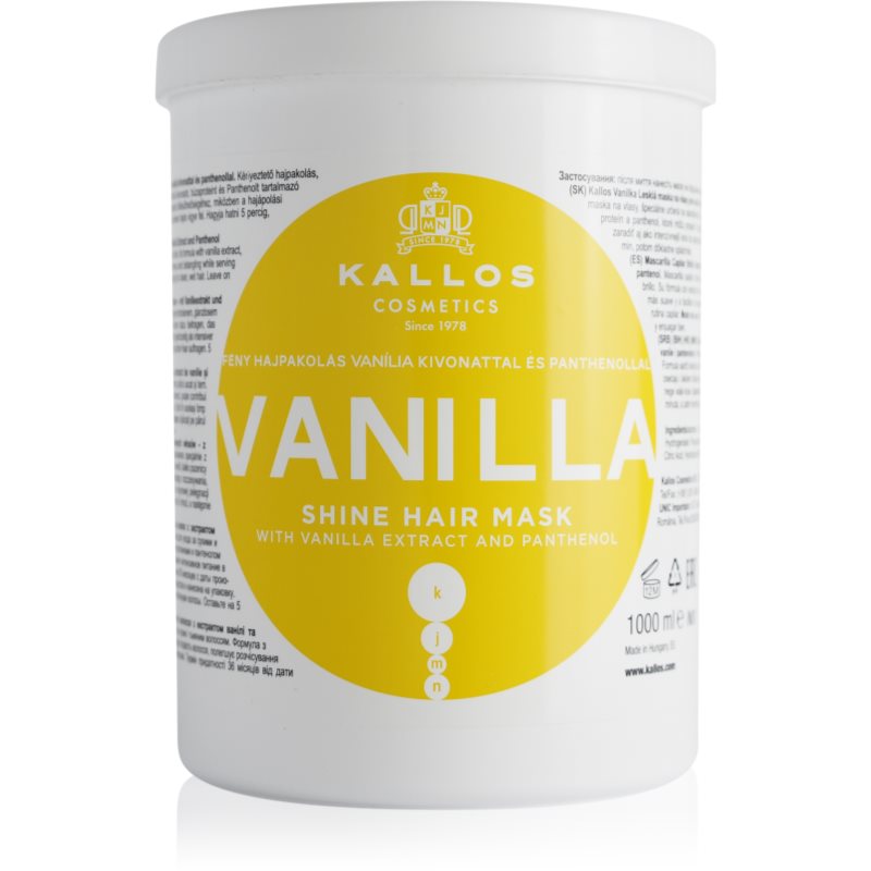 Kallos KJMN Professional Vanilla rewitalizująca maseczka do włosów 1000 ml