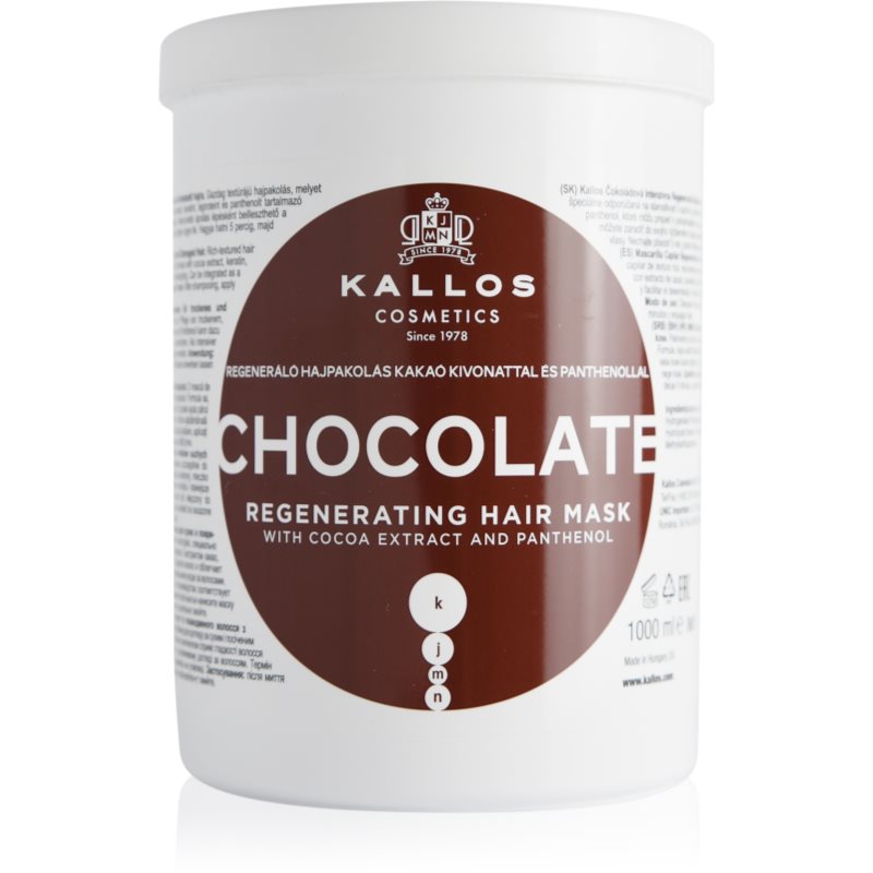 Kallos KJMN Professional Chocolate regenerująca maska do włosów 1000 ml