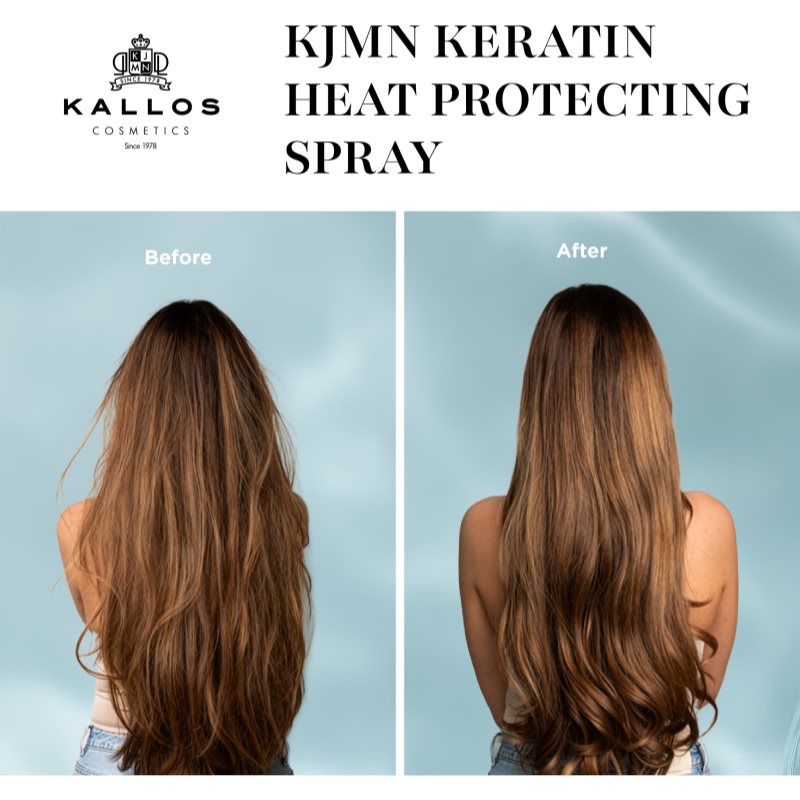 Kallos KJMN Keratin ochranný sprej pre tepelnú úpravu vlasov 200 ml (obrázok 3)