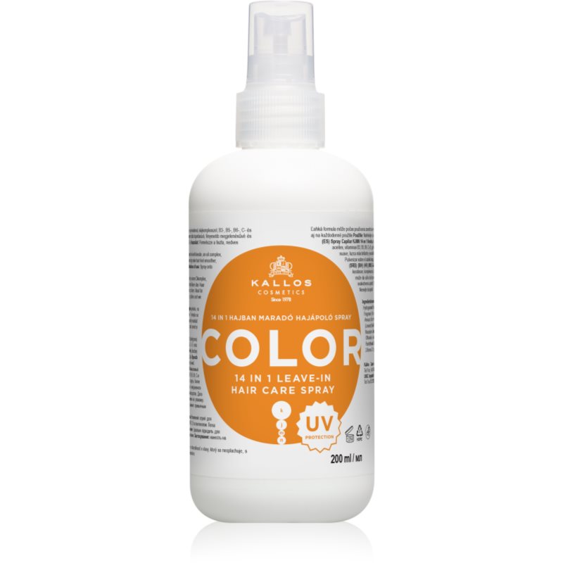 Kallos KJMN Color spray bez spłukiwania z filtrem UV 200 ml