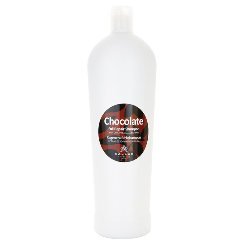 Kallos Chocolate regeneruojamasis šampūnas sausiems ir pažeistiems plaukams 1000 ml