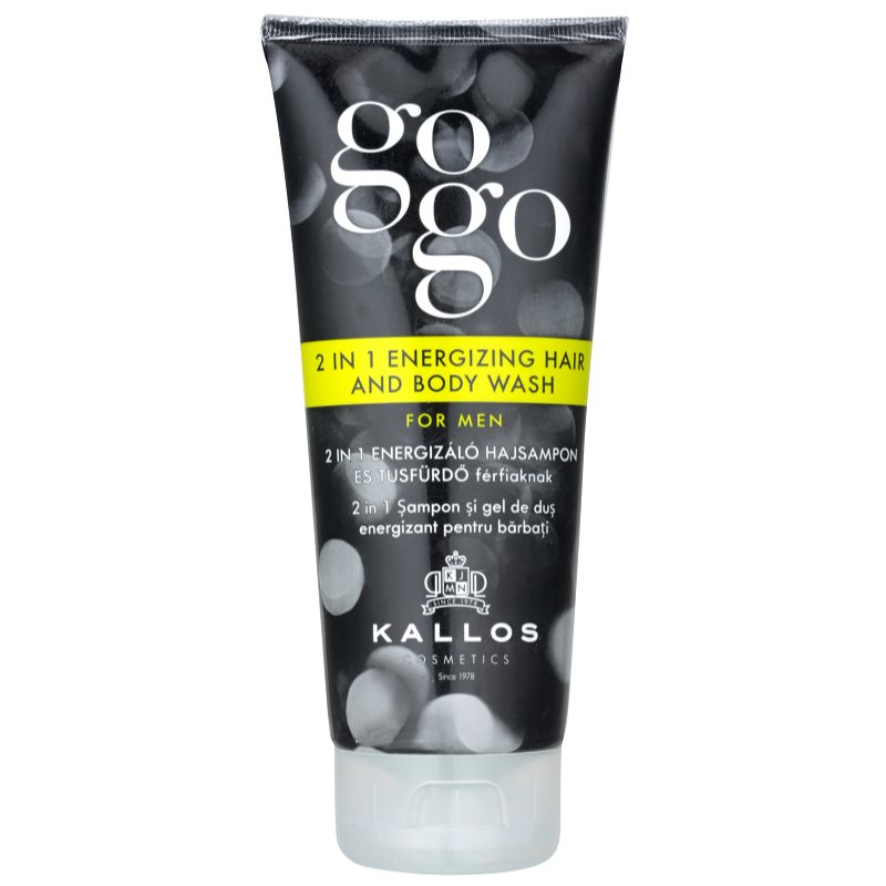 Kallos Cosmetics Gogo 2 in 1 Energizing Hair And Body Wash 200 ml sprchovací gél pre mužov