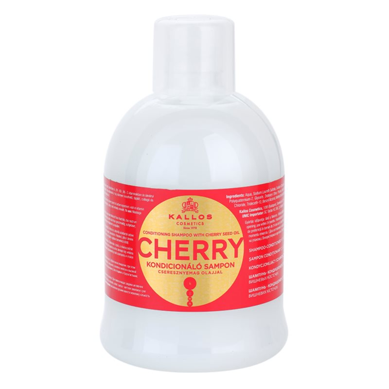 Kallos Cherry Moisturising Shampoo For Dry And Damaged Hair 1000 Ml
