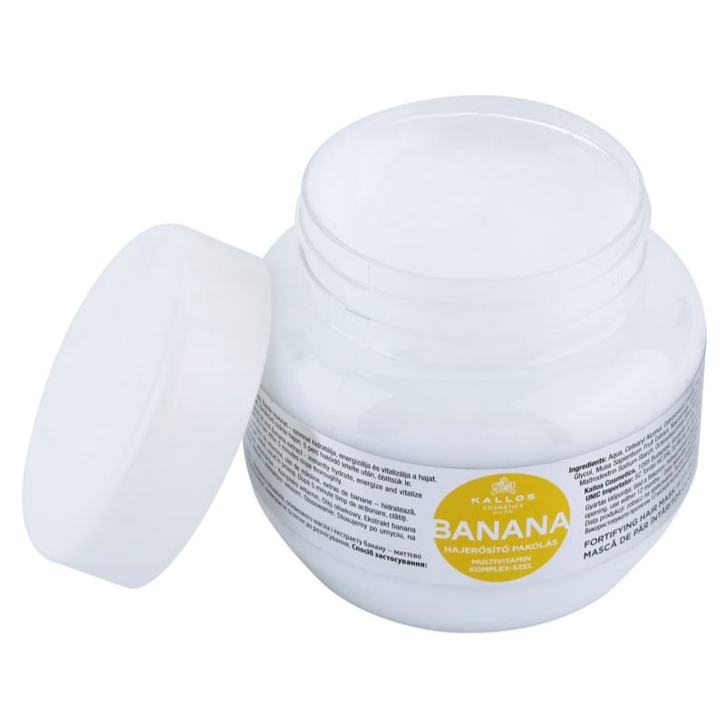 Kallos KJMN Professional Banana stärkende Maske mit Multivitamin-Komplex 275 ml