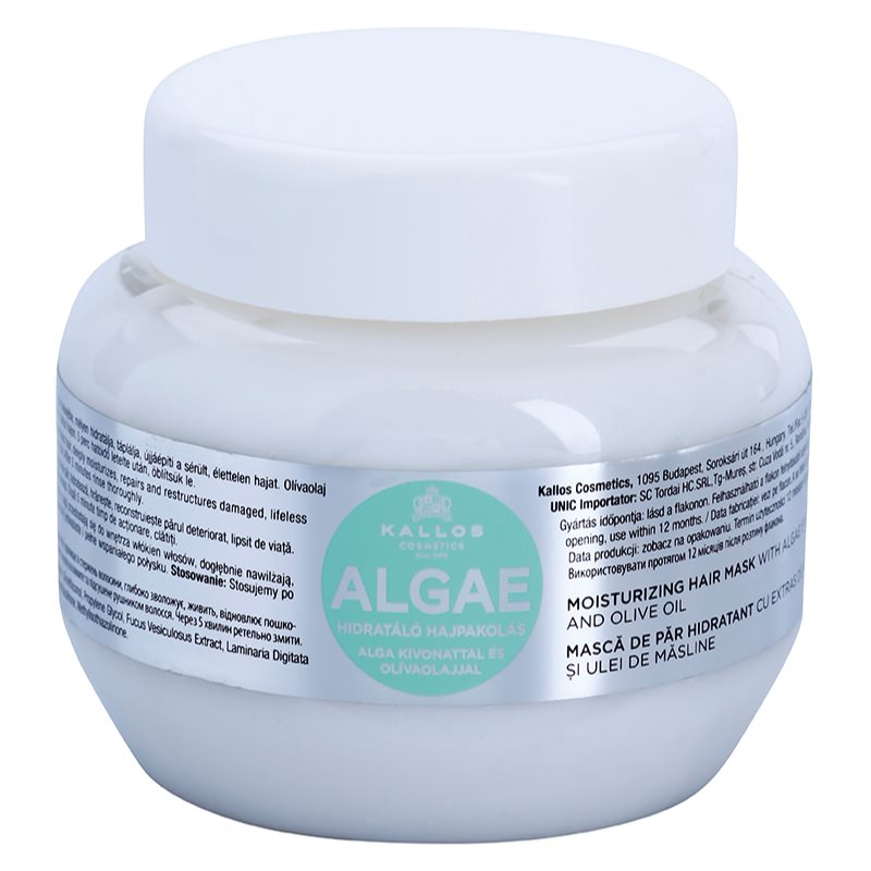 Kallos Algae зволожуюча маска з екстрактом водоростей та миглалевою олійкою 275 мл