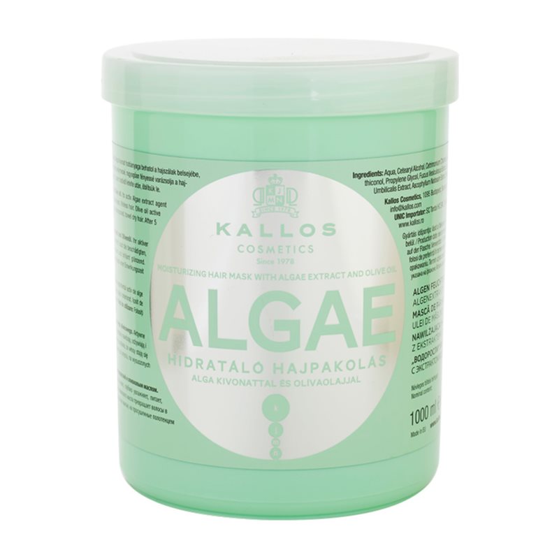 Kallos Algae hidratáló maszk alga és olívaolaj kivonattal 1000 ml