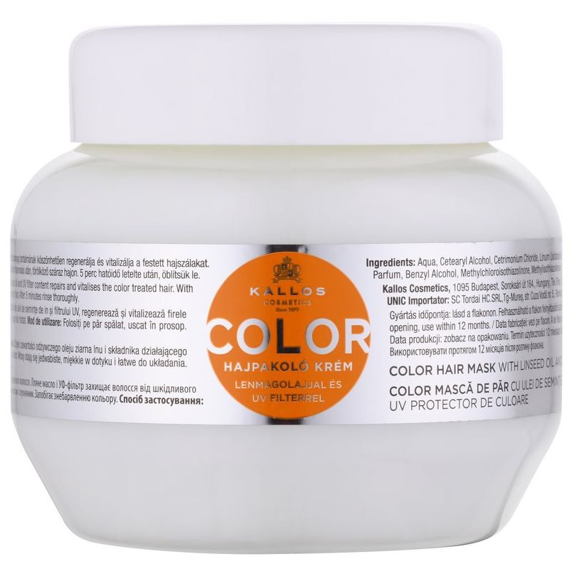 E-shop Kallos Color maska pro barvené vlasy mix barev 275 ml