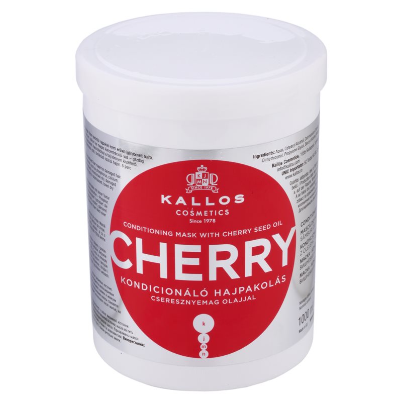 

Kallos Cherry зволожуюча маска для пошкодженого волосся