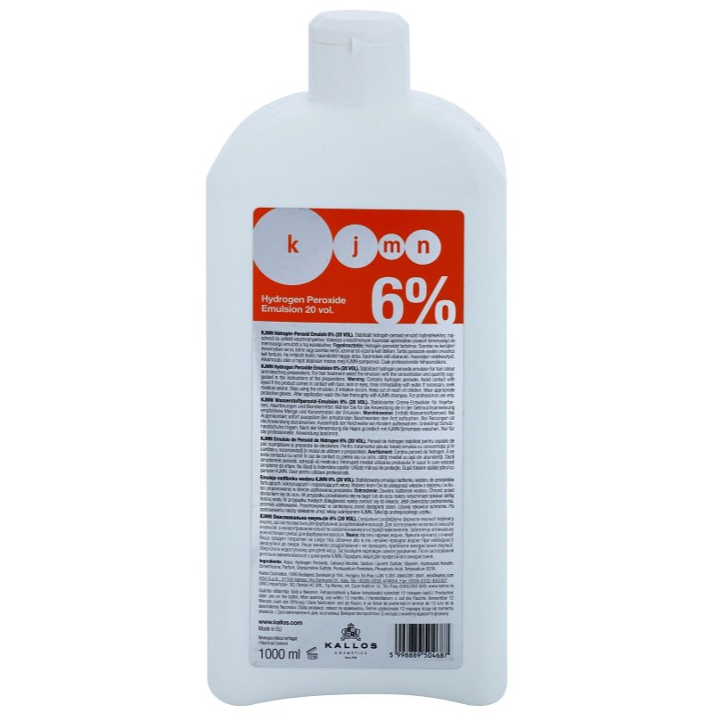 

Kallos KJMN Hydrogen Peroxide активуюча емульсія 6 % 20 vol. для професійного використання