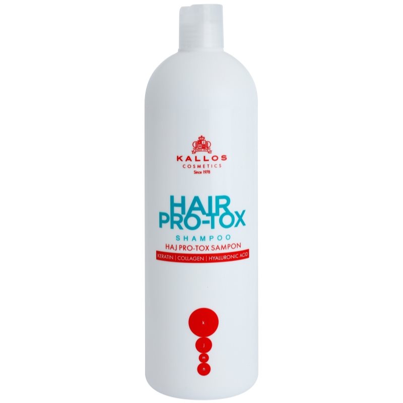 Kallos Hair Pro-Tox šampon s keratinem pro suché a poškozené vlasy 1000 ml