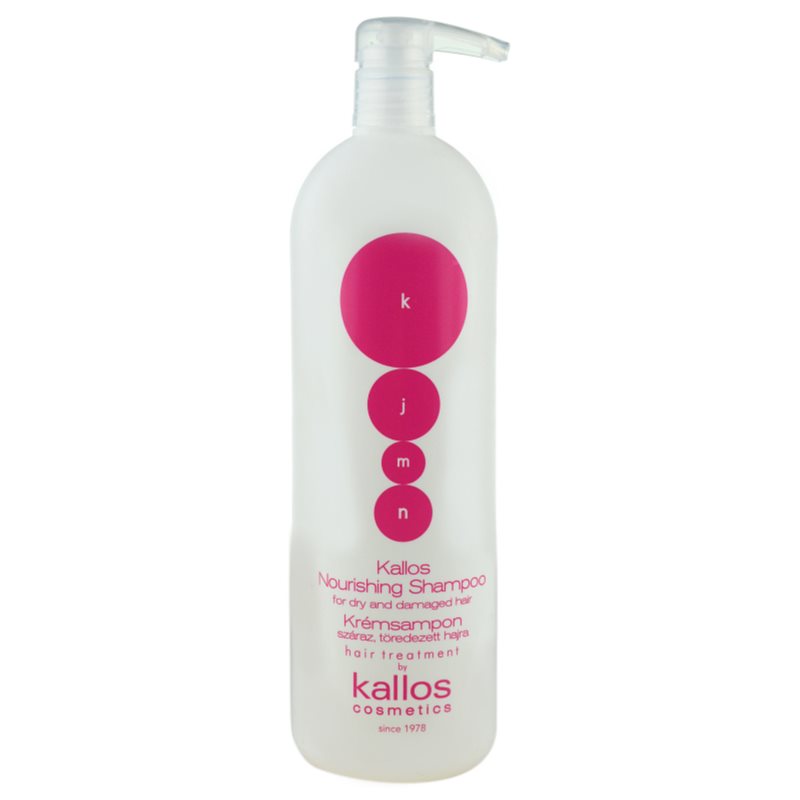 E-shop Kallos KJMN Nourishing vyživující šampon pro suché a poškozené vlasy 1000 ml