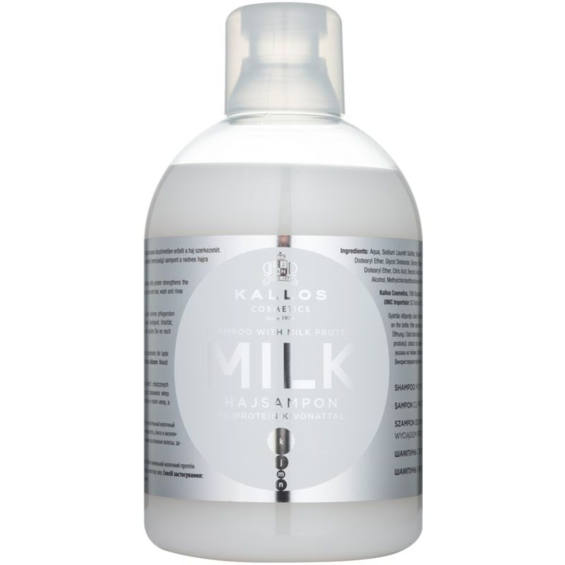 Kallos Milk шампунь для сухого або пошкодженого волосся 1000 мл
