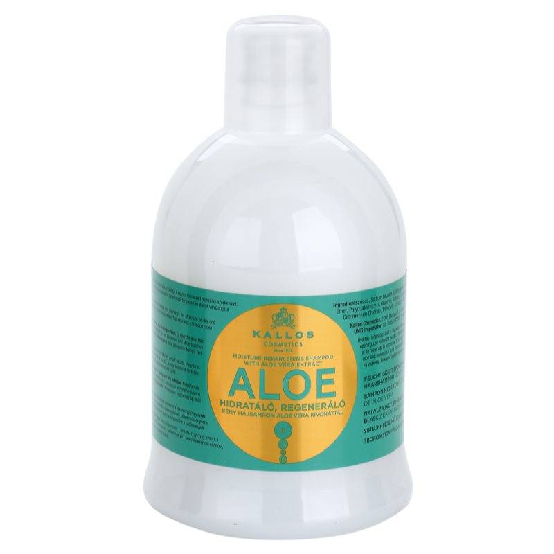 Photos - Hair Product Kallos Aloe відновлюючий шампунь з алое вера 1000 мл 