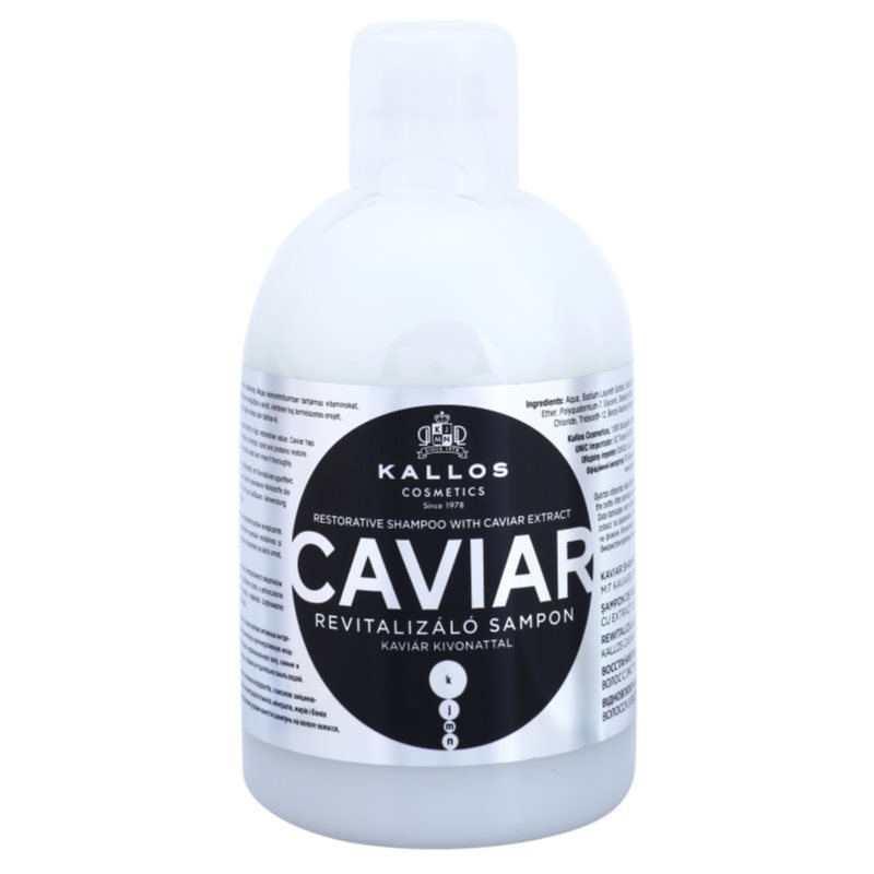 Kallos Caviar atkuriamasis šampūnas su ikrais 1000 ml