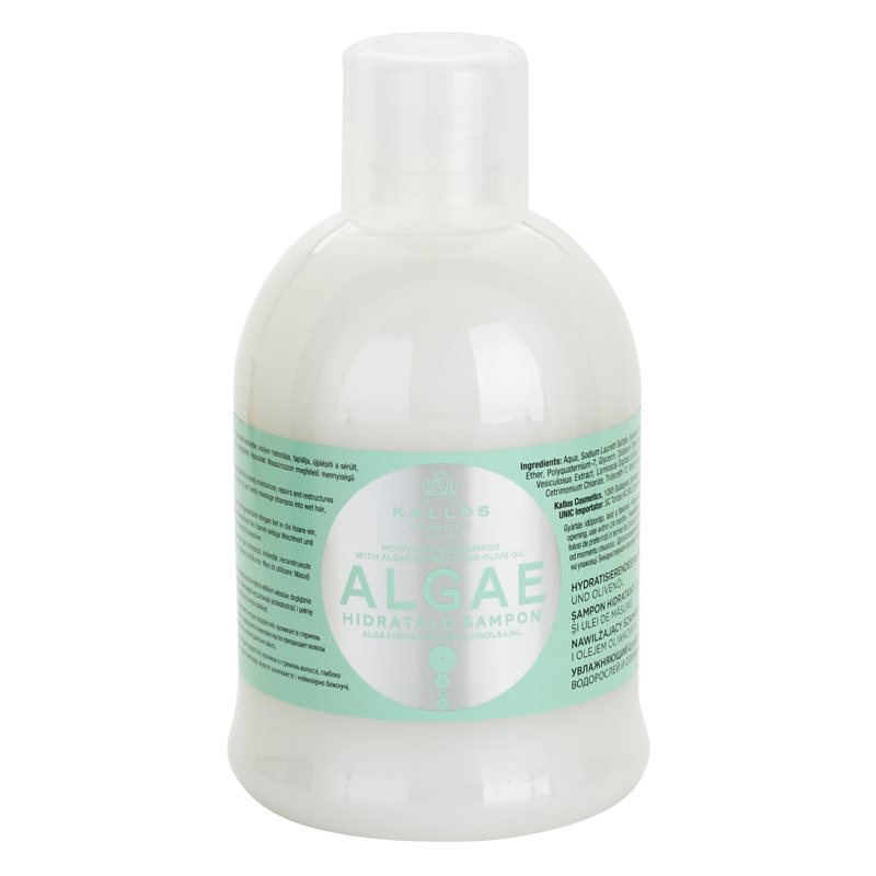 E-shop Kallos Algae hydratační šampon s výtažkem z řas a olivovým olejem 1000 ml