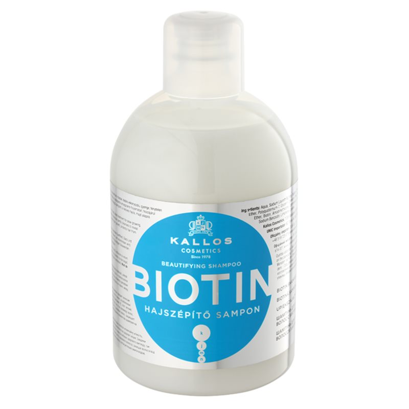 E-shop Kallos Biotin šampon pro tenké, slabé a lámavé vlasy 1000 ml