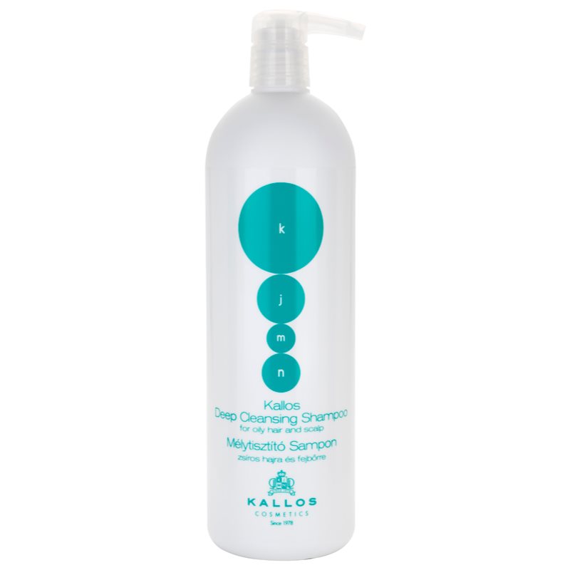 Kallos Cosmetics KJMN Deep Cleansing Foaming Face Wash 1000 ml šampón pre ženy na mastné vlasy