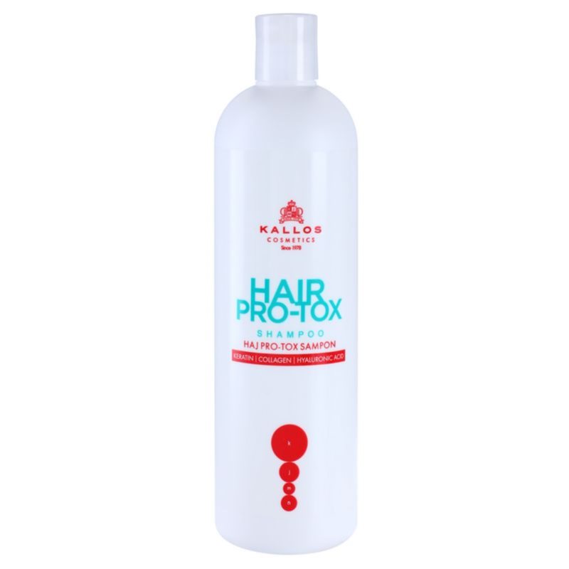 Kallos Hair Pro-Tox Shampoo mit Keratin für trockenes und beschädigtes Haar 500 ml