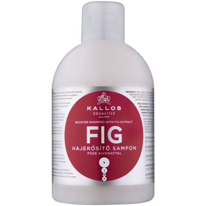Kallos Cosmetics Fig 1000 ml šampón pre ženy na poškodené vlasy
