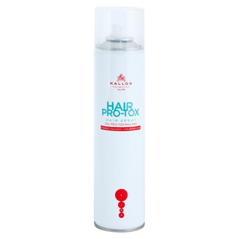 E-shop Kallos Hair Pro-Tox lak pro suché a poškozené vlasy 400 ml