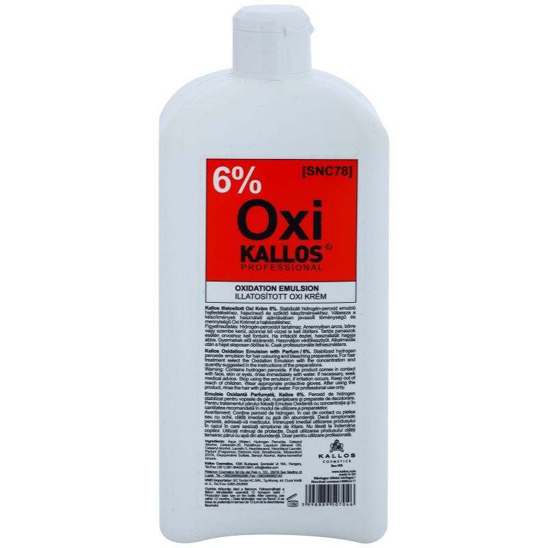 

Kallos Oxi кремовий пероксид 6% для професійного використання
