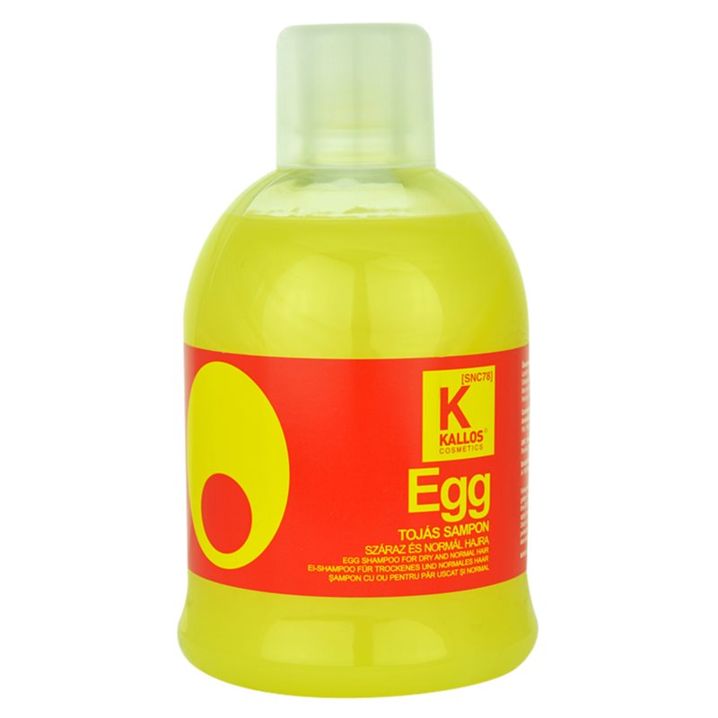Kallos Egg maitinamasis šampūnas sausiems ir normaliems plaukams 1000 ml