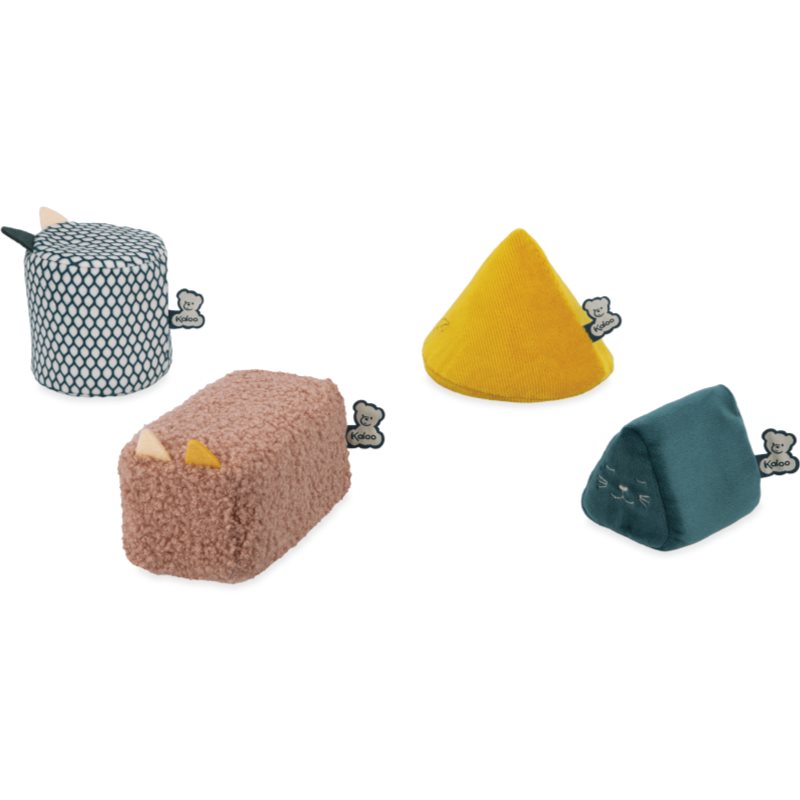 Kaloo Stimuli Sensory Shapes soft sensory toy blocks 4 pc
