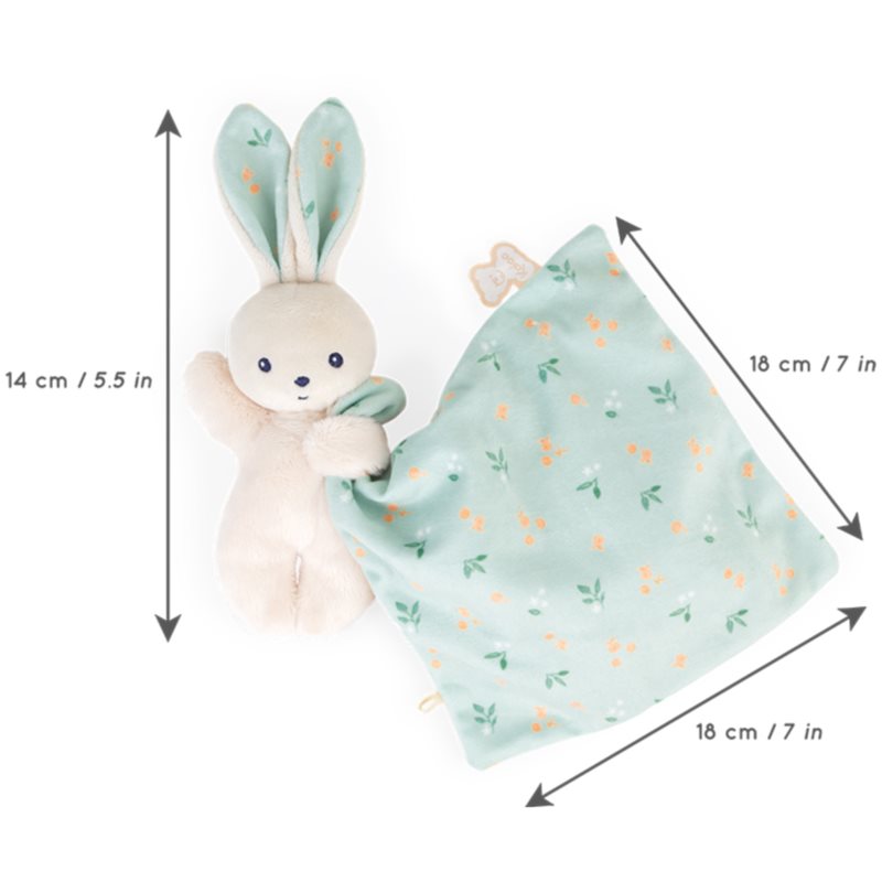 Kaloo Carre Douceur Plüschspielzeug Mint Rabbit 1 St. (Bild 4)