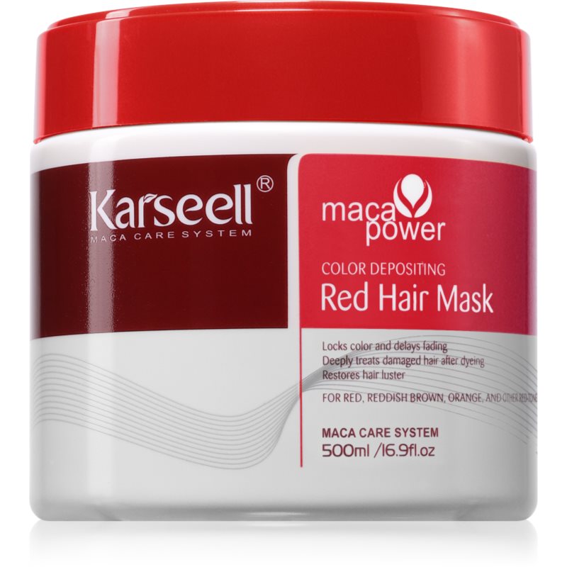 Karseell Color Depositing Red Hair Mask маска за подчертаване на цвета на косата 500 мл.