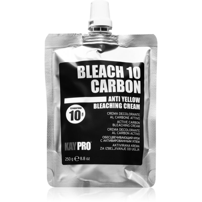 Kaypro Bleach 10 Carbon Anti Yellow Bleaching Cream zesvětlující krém na vlasy 250 g
