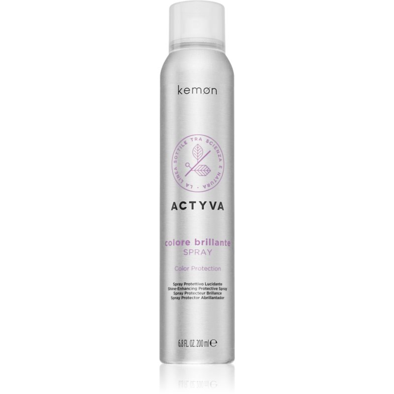 Kemon Actyva Colore Brillante spray thermoprotecteur pour l’utilisation d’un fer à lisser ou boucler 200 ml female