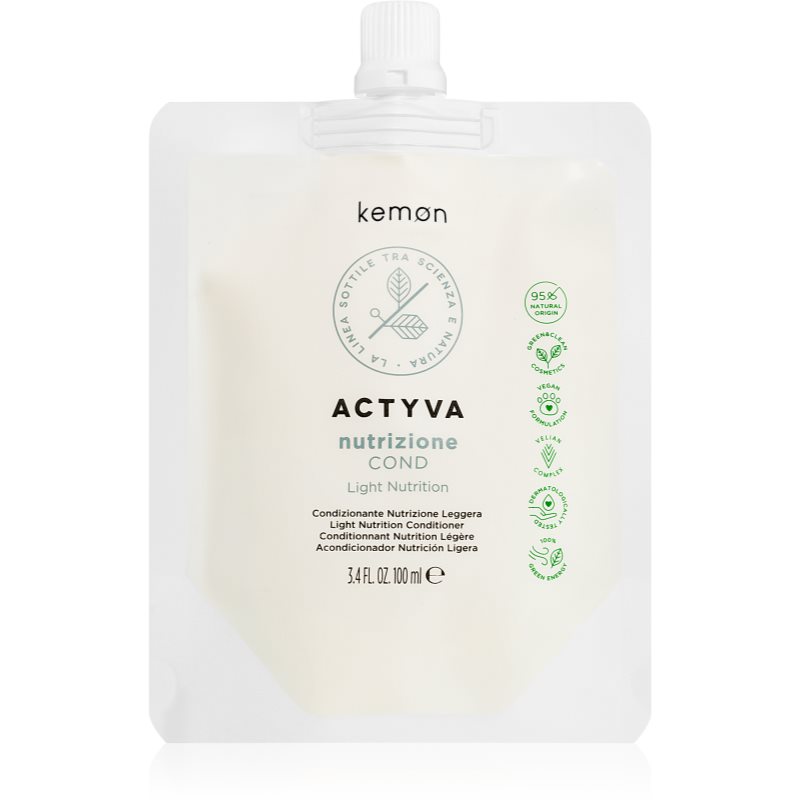 Kemon Actyva Nutrizione Après-shampoing Pour Cheveux Secs Et Abîmés 100 Ml