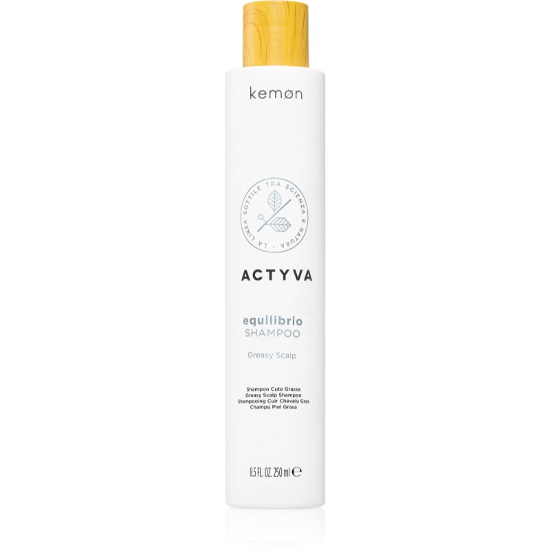 Kemon Actyva Equilibrio Shampoing Nettoyant En Profondeur Pour Cuir Chevelu Gras 250 Ml