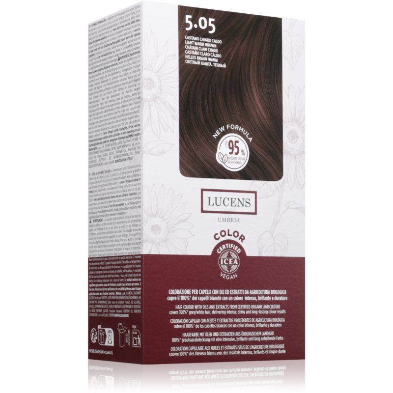 Kemon Group Umbria Tinta Per Capelli Colore 5.05 Castano Chiaro Caldo 50 Ml