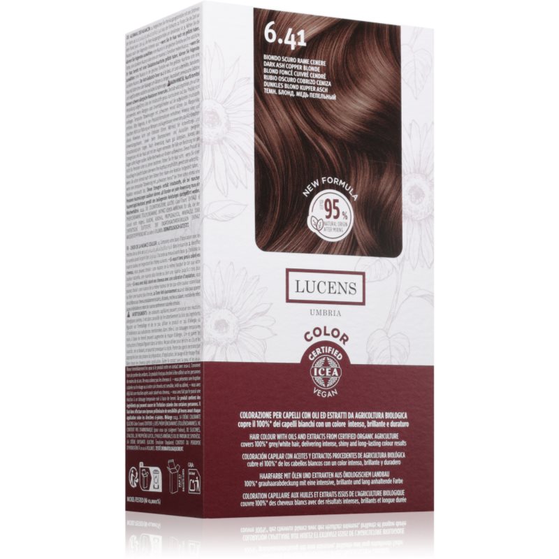 Kemon Group Umbria barva na vlasy odstín 6.41 Biondo Scuro Rame Cenere 50 ml