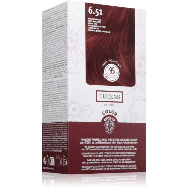 Kemon Group Umbria Tinta Per Capelli Colore 6.51 Mogano Freddo 50 Ml