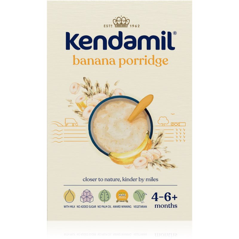 Kendamil Banana Porridge mliečna kaša s banánom 150 g kúpite na Notino.sk