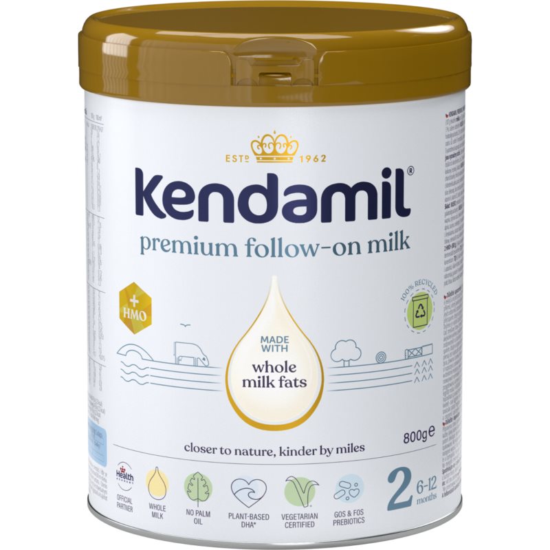 Kendamil Premium 2 HMO+ pokračovací kojenecká výživa 800 g