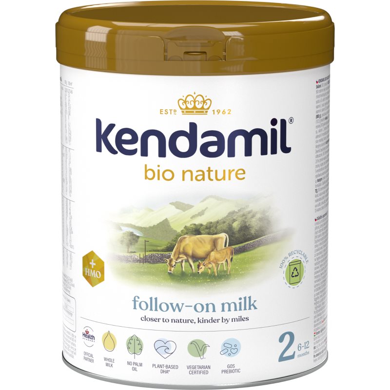 Kendamil BIO Nature 2 HMO  pokračovacia mliečna dojčenská výživa 800 g