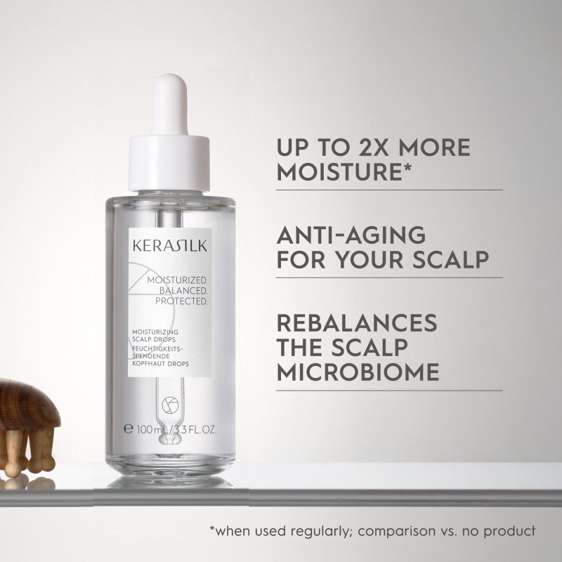 KERASILK Specialists Moisturizing Scalp Drops kapky pro suchou a citlivou pokožku hlavy 100 ml (obrázek 3)